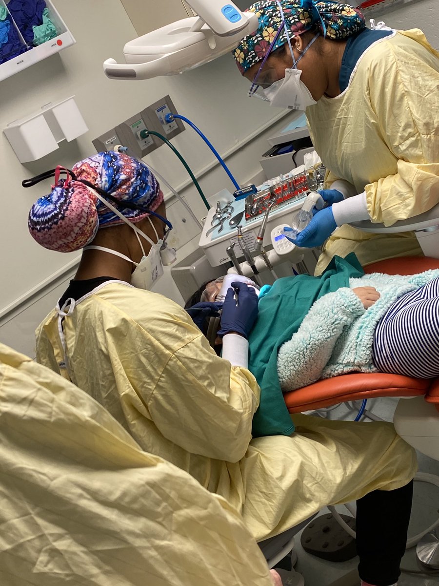 LauraMRidgeway's tweet photo. ⁦@ncdsfoundation⁩ supports Natl Children’s Dental Health Month in Feb! This morning, ⁦@UNCDentistry⁩ is conducting children’s clinic and educational event. Thank you to our member dentists and partners reaching out to improve oral health! #oralhealth https://t.co/psazVWeCcx