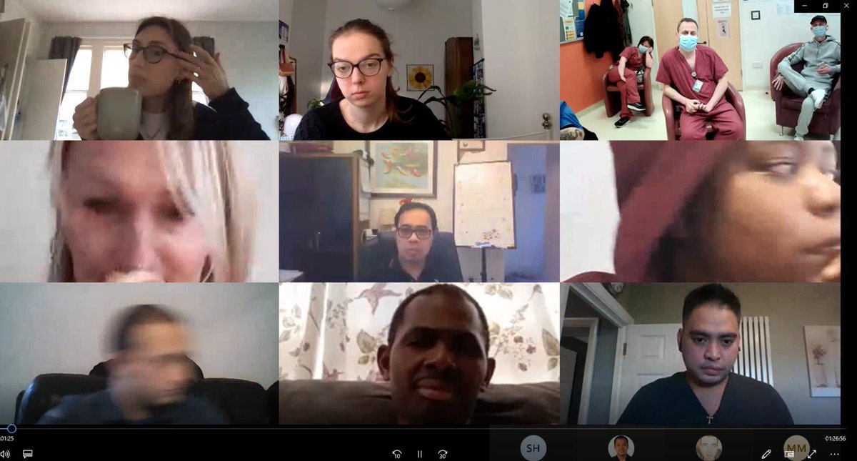 Our wonderful CPF Sydonie and Deputy Charge Nurse Robert facilitated a virtual listening event for our Healthcare Assistants. A focus on CPD and QI was well received with brilliant engagement from the team. #tgr8