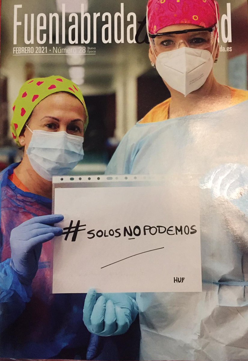 Hospital Fuenlabrada (@hufuenlaenlucha) on Twitter photo Muchas gracias por entender nuestro mensaje a la población de los tres municipios y <a href="/Nightingaleco/">Nightingale&co</a> por difundirlo. Seguimos lanzando el mensaje a la población para poder salir todos juntos de esto.
#SolosNoPodemos #hfuenla Muchas gracias por entender nuestro mensaje a la población de los tres municipios y <a href="/Nightingaleco/">Nightingale&co</a> por difundirlo. Seguimos lanzando el mensaje a la población para poder salir todos juntos de esto.
#SolosNoPodemos #hfuenla