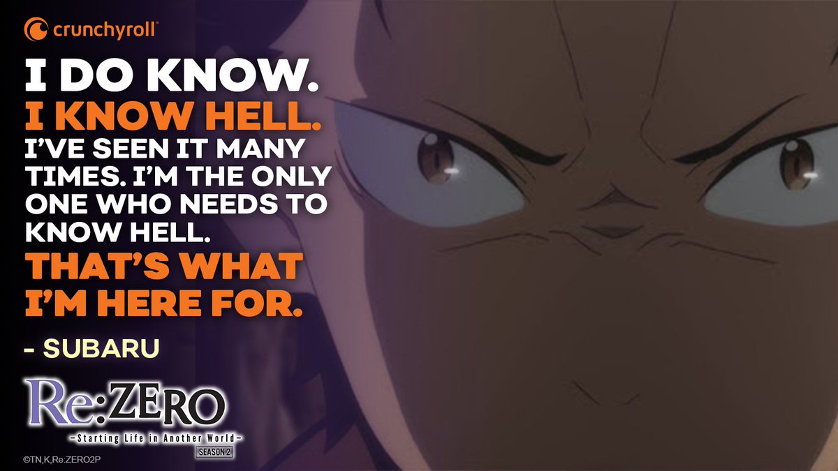 Re Zero I Know Hell I Ve Seen It Many Times