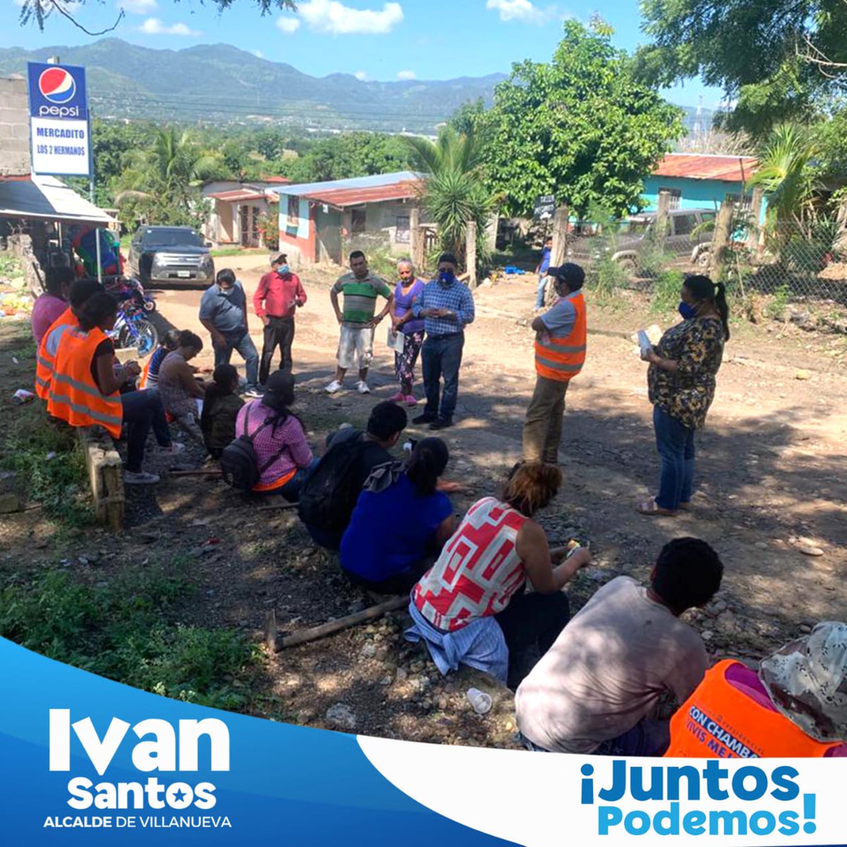 IvanSantoshn's tweet photo. Pobladores de San Juan Buena Vista den por hecho que cuando tome posesión de la Alcaldía sus propuestas de mejora que hoy fueron escuchadas serán suplidas.
#CortésTerritorioOlivista
#OlivaPresidente
#SomosLos20 
#IvánSantosAlcalde
@acalidoniohn
@DrMauriciolivaH
@JuntosPodemosPN https://t.co/RAlNtOP28E