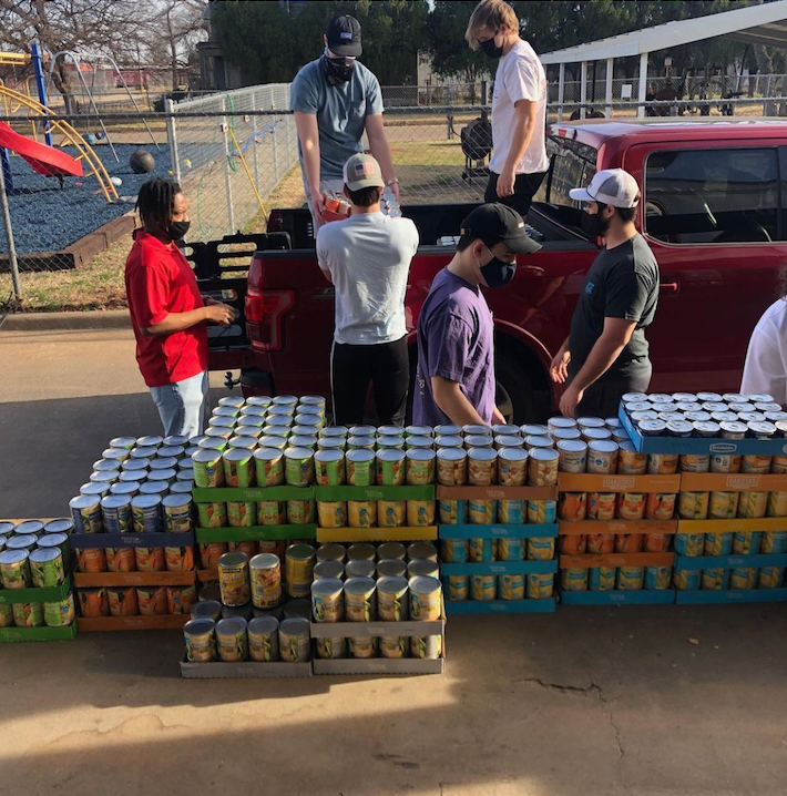 Our brothers at <a href="/MWSUKappaSigma/">Kappa Sigma</a> started 2021 off strong by donating 1,200 cans of food, 500 boxed good items, and over 500 bottles of water to their local homeless shelter! Awesome job brothers! #AGreaterCause #AEKDB