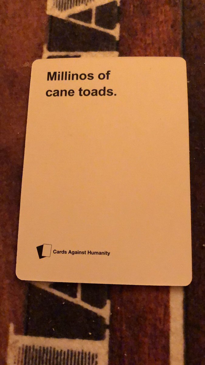 Stebbings's tweet photo. @CAH is this a typo? https://t.co/A9viDNySmq