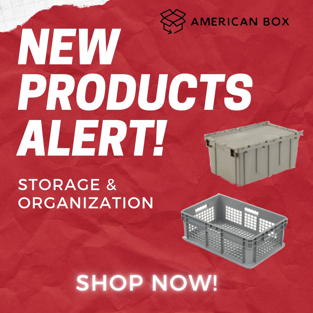 AmBoxCo's tweet photo. New products coming in hot! We are now proud to offer wholesale quantities for all your #storage &amp; organization needs. Check out our storage containers + mesh straight wall container today! #AmericanBox delivers unbeatable prices AND quick ship ready products https://t.co/sLNgbueTmD