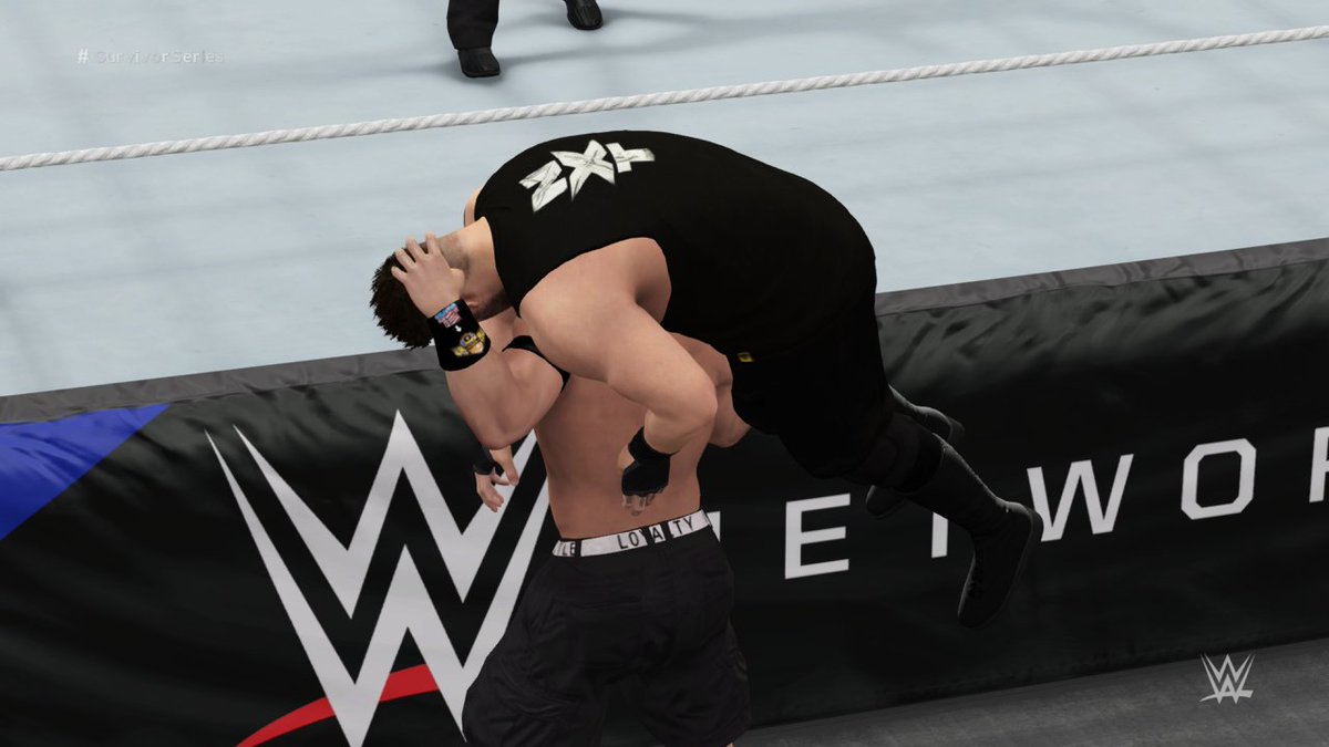 floydbanks2k26's tweet photo. @FightOwensFight, no matter how fired @JohnCena can be, keeps eyes on the #UnitedStatesTitle. The #USChampion finds himself in a Cradle Piledriver that may close the #JohnCena #USOpenChallenge. #XboxOne #XboxShare #WWE2K16 #KevinOwens #CenaVsOwens https://t.co/P1up6AETTc