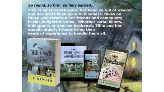 book_tribe's tweet image. • Enjoy cozy hours sharing the delightful adventures of sprightly octogenarian, Mrs. Thistlethwaite and her friends. No pandemics, no politics, just a wholesome, uplifting fiction series for you. #IARTG #ASMSG books2read.com/ap/nmdw1R/JB-H…