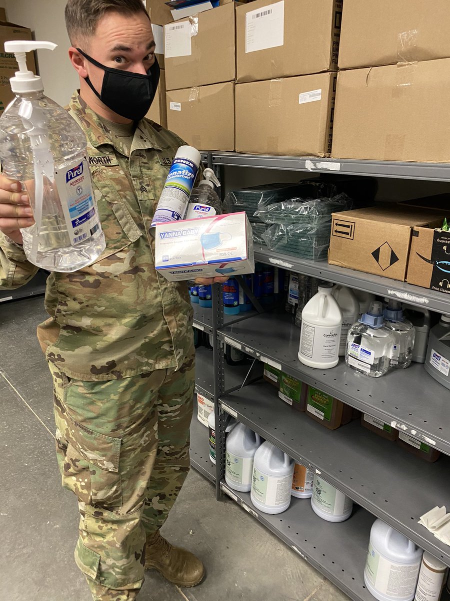 16thEcho's tweet photo. Our Supply SGT wanted to let you know that we are strapped!
COVID-19 who????
Enforcers, stop by supply if you need any!
#PF
#NoTaskTooDifficult
@16OD_BN
@USAODCorps https://t.co/eImkduxXvr
