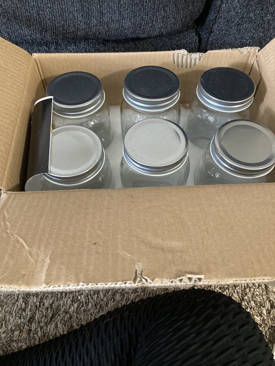 QueenSylviana's tweet photo. @ROTTAY003 got these from them. Love them. Always been needing these type of jars. #amazonreviewer #producttester #tester #product https://t.co/rwkjpYm2SK