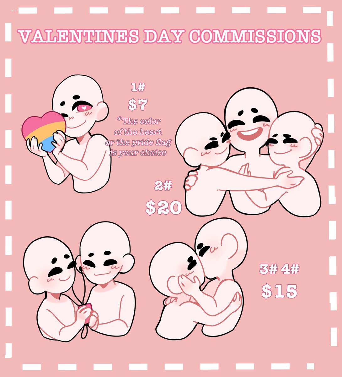 Valentines Base Commissions!!!All info in the images!!! 
