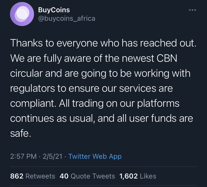 3. Your father land has banned Crypto ooo..What exactly should crypto companies do? E be things. A new day, another opportunity to japaaa.