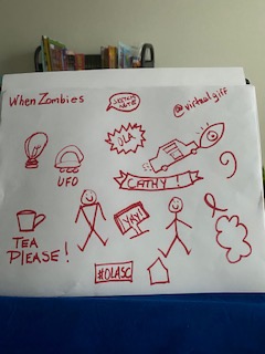 Thank you Jen and laura@virtualgiff for the fun Sketchnote session. Loved it!#OLASC