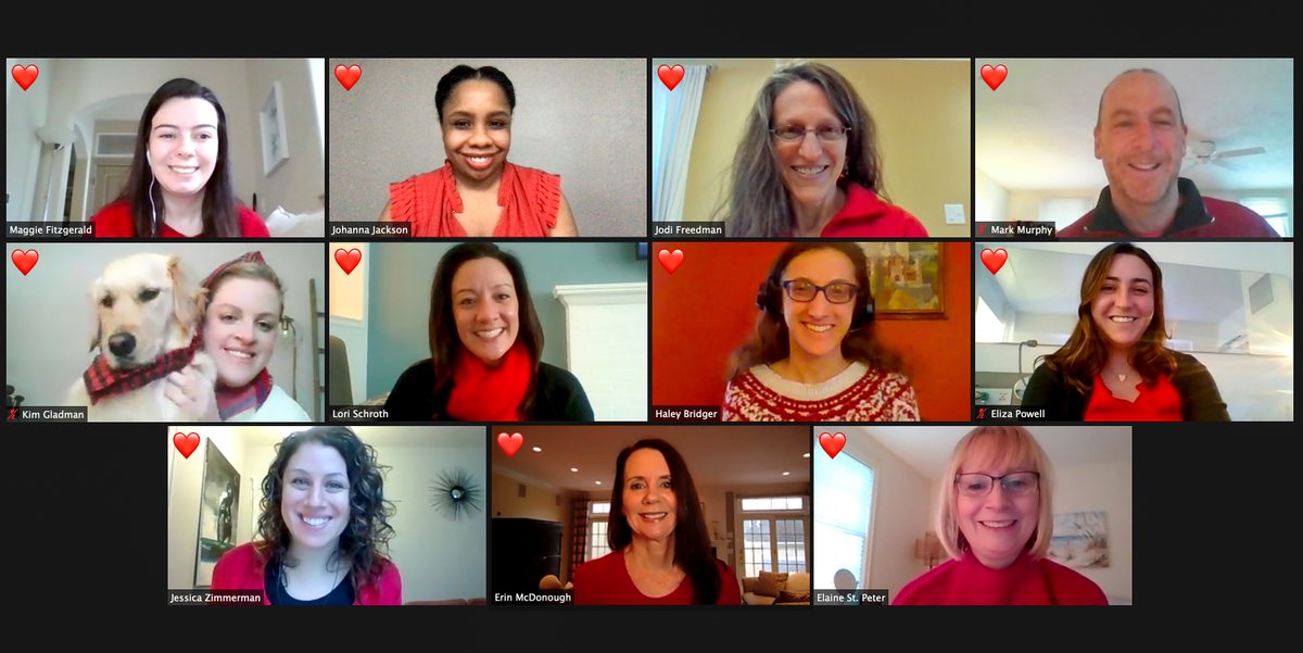 BrighamWomens's tweet photo. No press release or breaking news needed for this: The #Brigham's communications team is proud to wear red today to raise awareness about cardiovascular disease and the dramatic effect it has on women’s heart health.
❤️ #BrighamWearsRed #GoRedforWomen #HeartMonth https://t.co/th7QrPGD6c
