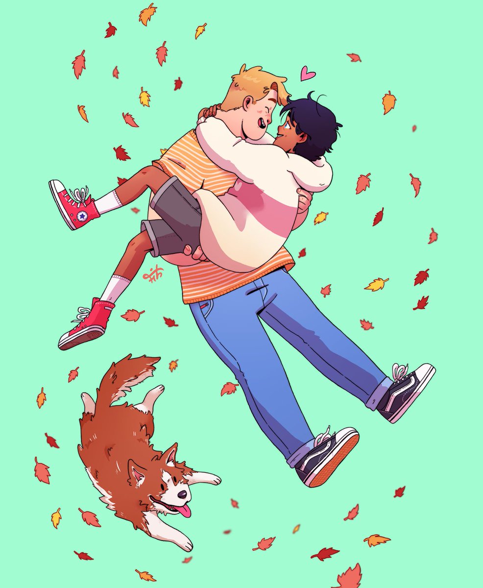 's Heartstopper comics. why are we like this?? 💖 charlie, nick and ne...