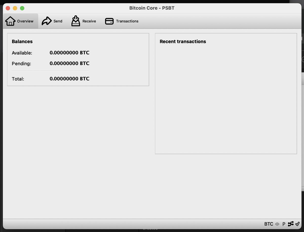Enter the name of your wallet and make sure to click "disable private keys" which will in turn select "make blank wallet" as well.This will create your wallet as watch-only - since you will be using a hardware device to sign.Once complete your empty wallet should appear.