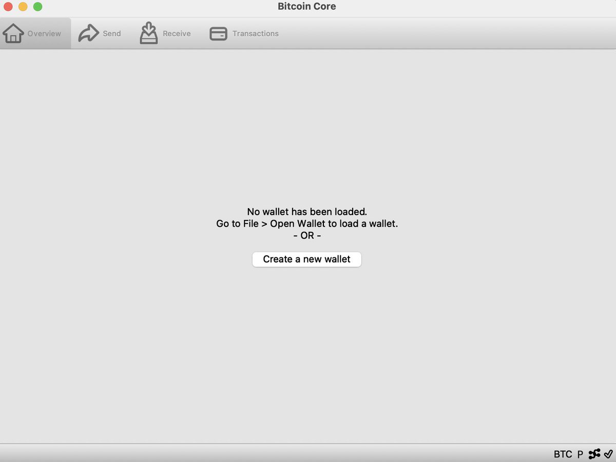 This will assume you've already downloaded and installed Bitcoin Core and synced the blockchain (a different tutorial on that another time).Click the create a new wallet button - or if you already have a wallet and want to create a new one - go to File > Create Wallet