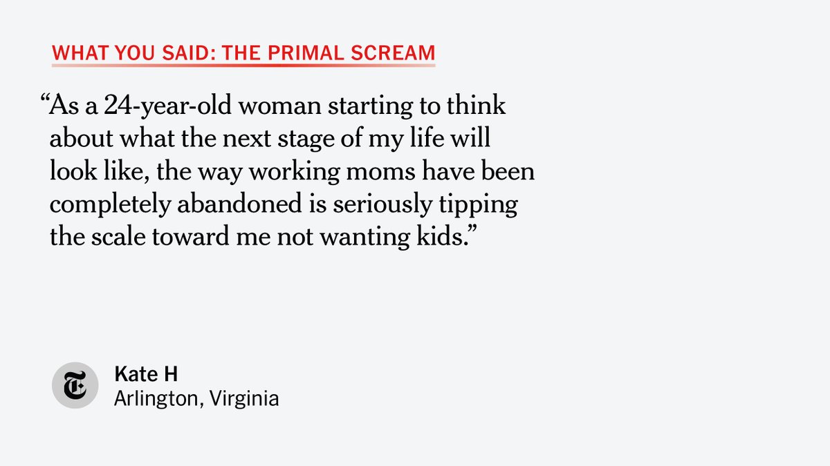 The pandemic exposed “work-life balance” for the lie that it is. Now, a generation of mothers is teetering on the edge. Join the conversation:
nyti.ms/3rlGtuQ