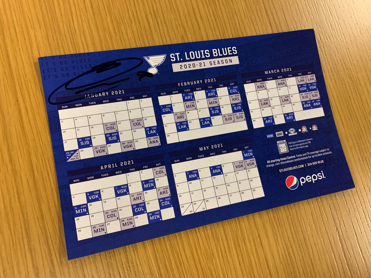 Retweet for a chance to win this Ryan O’Reilly signed magnet schedule, presented by @Pepsi!

We know our schedule has changed, but you still want the captain’s autograph for the collection, right? #stlblues