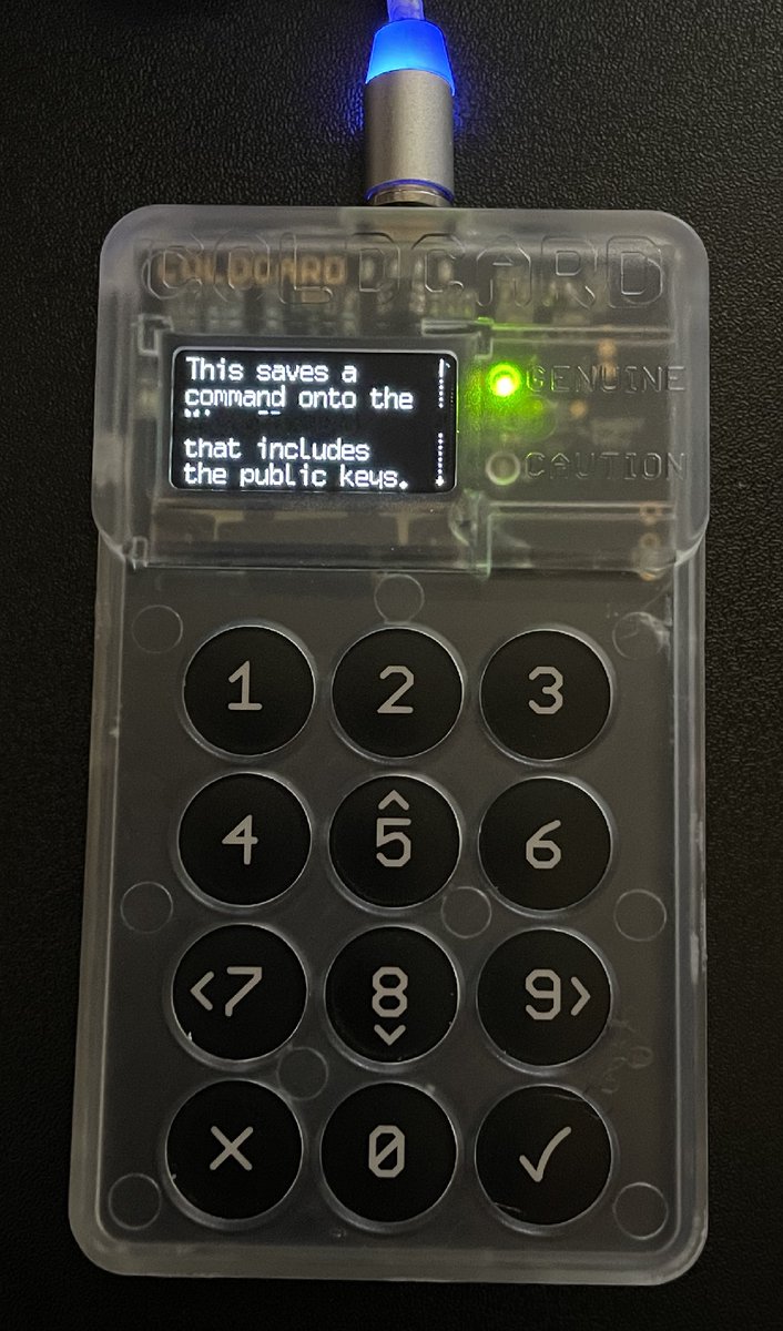 Click Bitcoin Core and your device will generate a wallet file onto the MicroSD card called bitcoin-core.txt