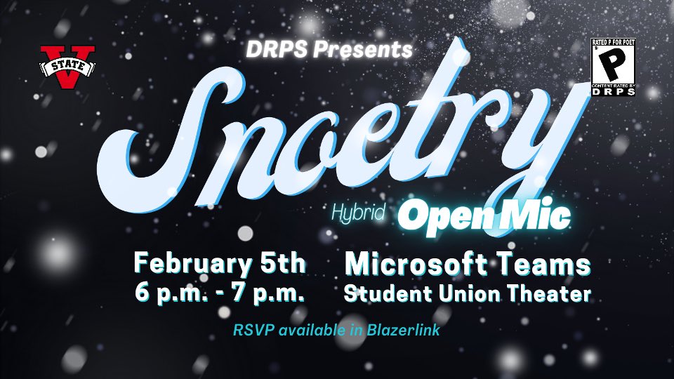 deeprelease_vsu's tweet photo. Don’t forget about  the show tonight at 6 in the Union Theater and Microsoft Teams!  #vsu #vstate #valdostaNOTvirginia https://t.co/GUm3TNL4Ld