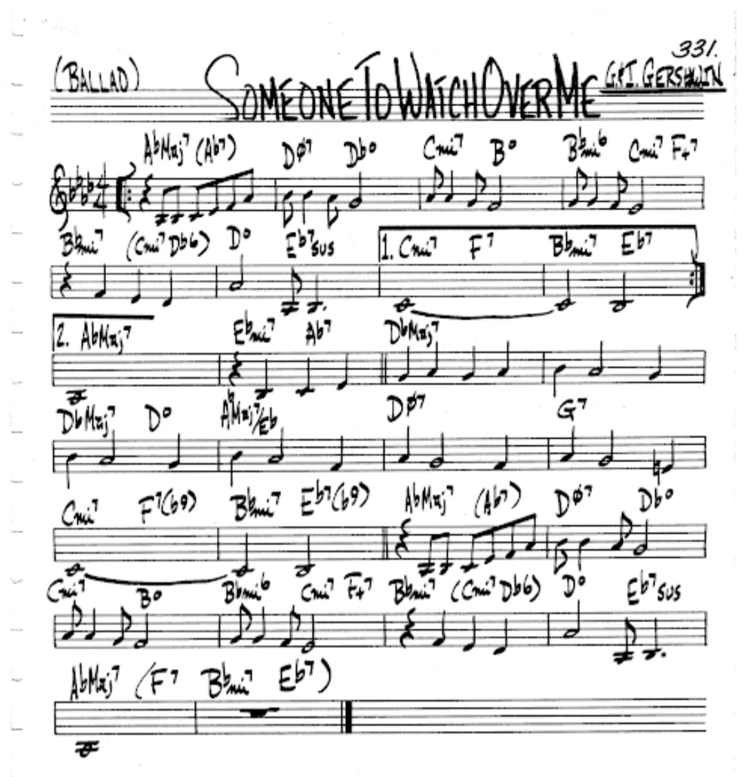 GarrettHack1's tweet photo. Had a bit of departure from technical learning today, and instead, we learned Someone to Watch over Me. It's a favourite tune of my student's partner! We listened to a recording by Ben Webster (a great tenor saxophonist and alumni of the Duke Ellington band) for inspiration. https://t.co/nmmDIdTcmy