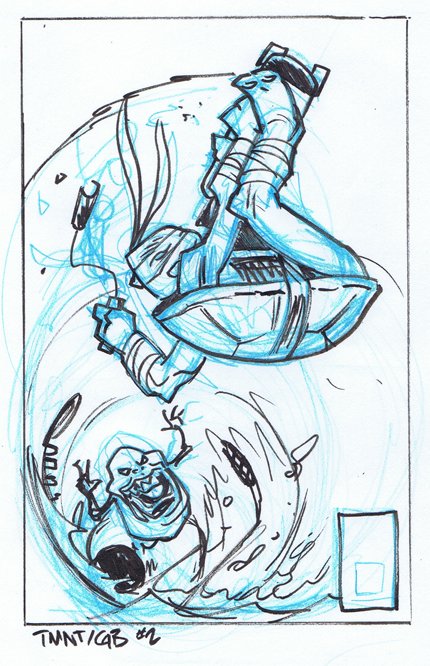 TMNT/Ghostbusters #2 Colour art by  @ParisAlleyne