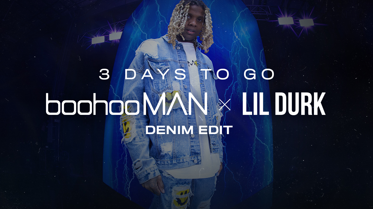 boohooMAN's tweet image. 🔥 IT&apos;S OFFICIALLY boohooMAN x @lildurk LAUNCH WEEK.

⏰ Every Day at 4pm in the lead up we&apos;ll be giving away a £100 voucher! 🤑

TO #WIN :

1. Follow Us 🤝
2. Like &amp;amp; RT This Tweet 📲
3. Reply with #boohooMANxLilDurk ⚡

Winners announced THIS WEEK. 🔥