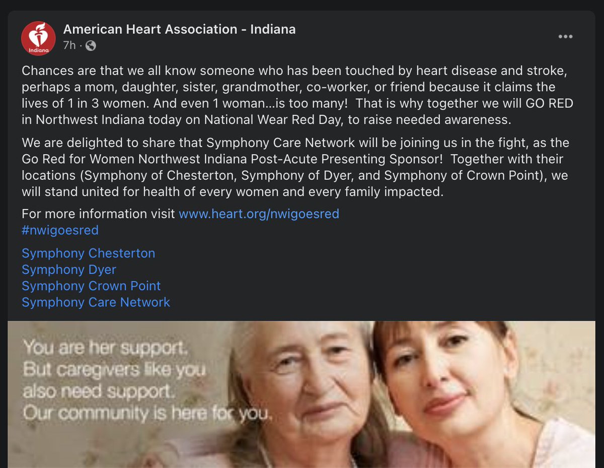 Symphony Network is proud to stand with the American Heart Association of Indiana. #SymphonyStrong bit.ly/3jmwjr7