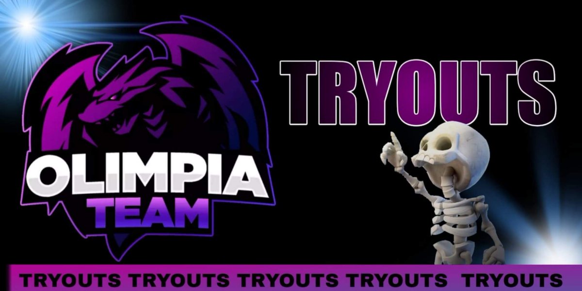 #WeAreOlimpia | Anuncio 

#TryOuts 
Es tu oportunidad de formar parte del team @Olii27Cr 
📅 5 febrero 
💻 twitch.tv/olimpia27cr
Torneo en directo por un lugar en el team  
🇲🇽 7pm