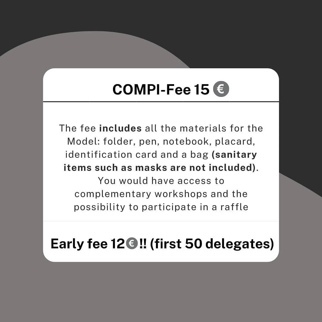 compimun's tweet image. DELEGATE APPLICATIONS ARE NOW OPEN!! 👏🏼

form.jotform.com/compimun/inscr… (inscripción en español)

form.jotform.com/compimun/compi… (english application)