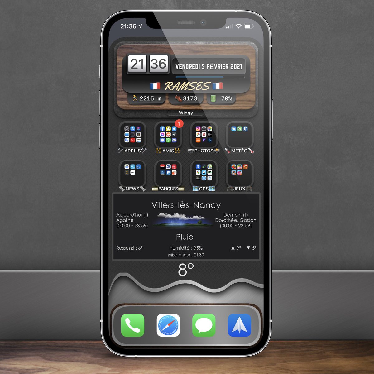 Ramses7420's tweet photo. Weather Lite by @thewaytozion
#lockscreen
#homescreen
#nojailbreak
#wallpapers
#wallpaper
#ios14homescreen
#ios14Lockscreen
#iPhone12ProMax https://t.co/1nDyD5xRzf