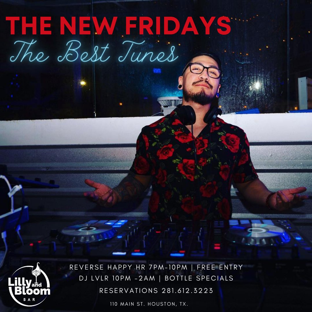 Who is ready for a party tonight?! We are! Come on down to L&amp;B tonight for a great time. We have drinks, music, and all the vibes! 

Lilly &amp; Bloom
110 Main St Houston, Texas