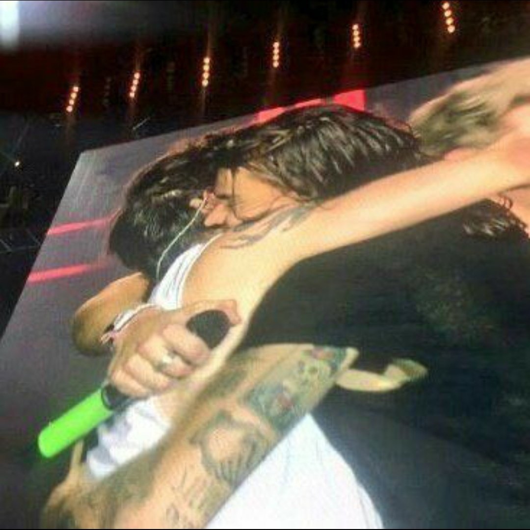 25. The hug on the big screen aw