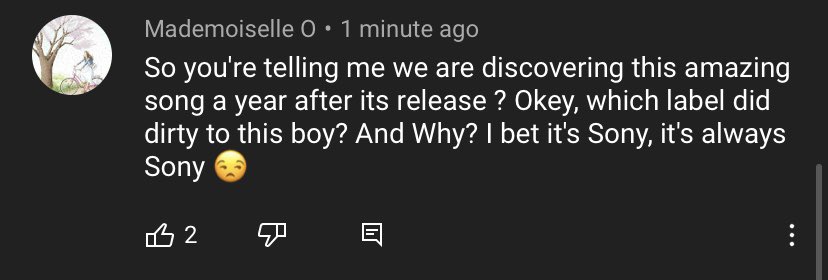 the gp comments under the defenceless lyric video; a thread