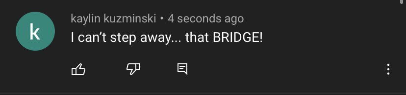 the gp comments under the defenceless lyric video; a thread