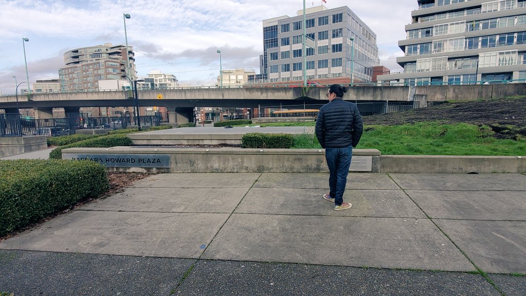  @CityofVancouver I'm going to highlight this Canadian Black woman because the info on her is actually, quite hard to see. This is Barbara Howard Plaza. She was the first Black female athlete to represent Canada in international competition, among many other great achievements