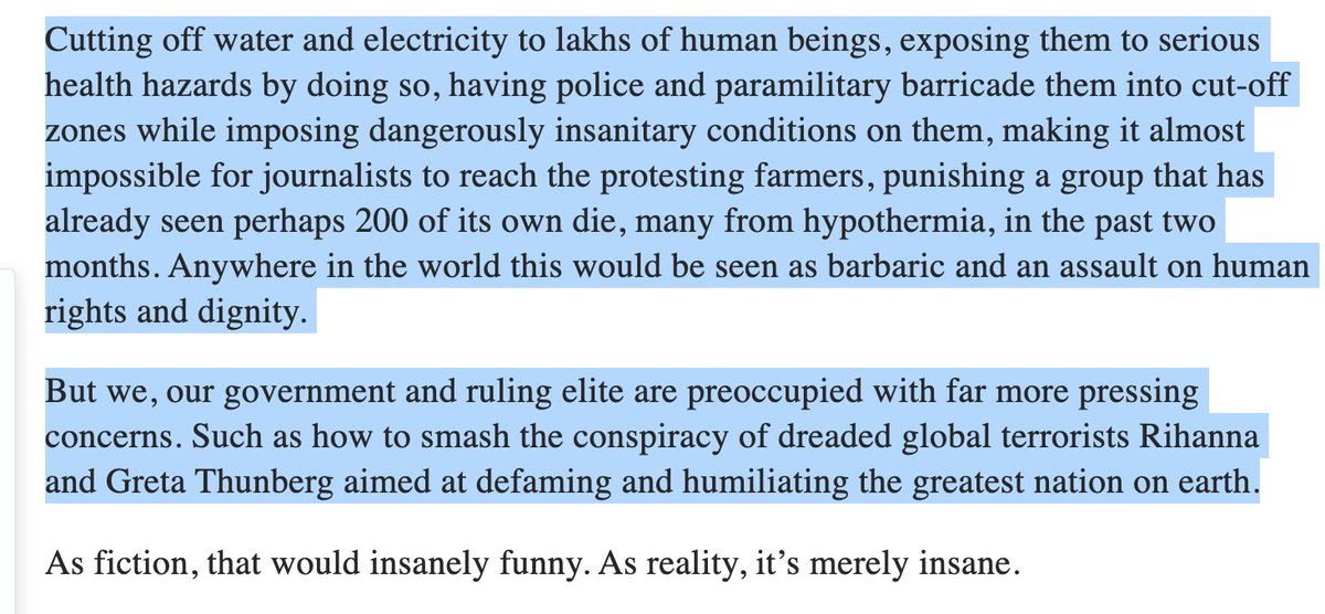 P Sainath rage typing is my favourite kind of P Sainath.

Please support and subsribe to <a href="/thewire_in/">The Wire</a> Good journalism needs allies. 

#FarmersProtest
thewire.in/rights/farmers…