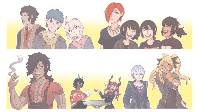 Fate/College AU
Some of the drawings so far. 