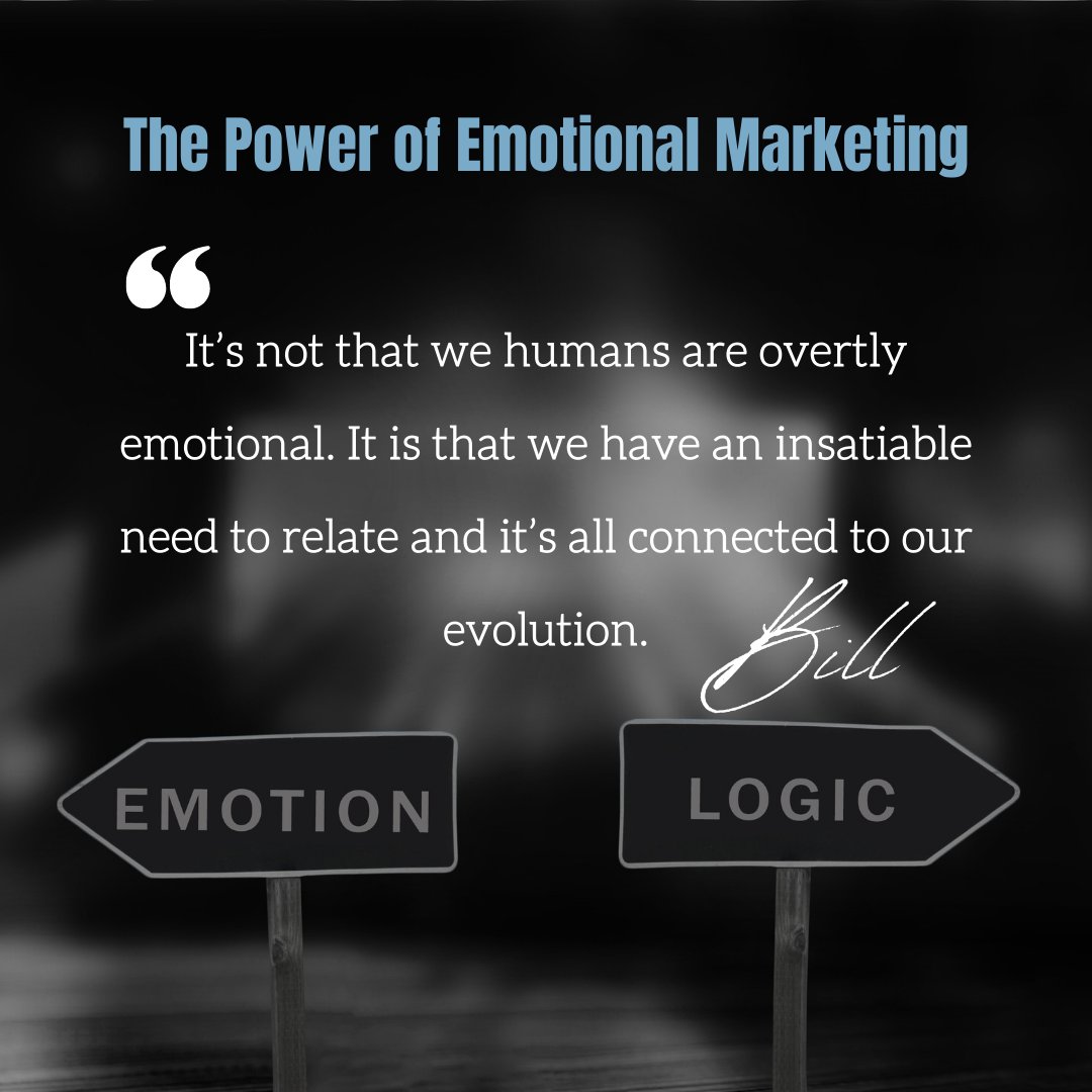 thebillmorrison's tweet photo. The better we are at relating to the emotions of others and generating the appropriate reaction, the more likely we are to create stronger personal connections. In evolutionary terms, emotional intelligence was directly related to survival of the species. 
#marketing #business https://t.co/gdwKTCpu7Z