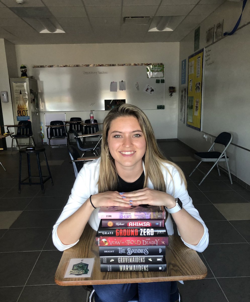 It’s like <a href="/ALANorg/">ALAN</a> in the spring! I am so happy to get my stack of books from our local #TPSauthorfest and Orlando bookstore, kizzysbooksandmore.com/trinity-prep-a… #shoplocal <a href="/getnicced/">Nic Hick 🚬⚡️🇺🇸</a> <a href="/BrigidKemmerer/">Brigid Kemmerer (maybe, maybe not)</a> <a href="/ALANorg/">ALAN</a> @KellyCoon106 <a href="/brightlyanna/">Lyanna Schechtman💜</a> @supriyakelkar_