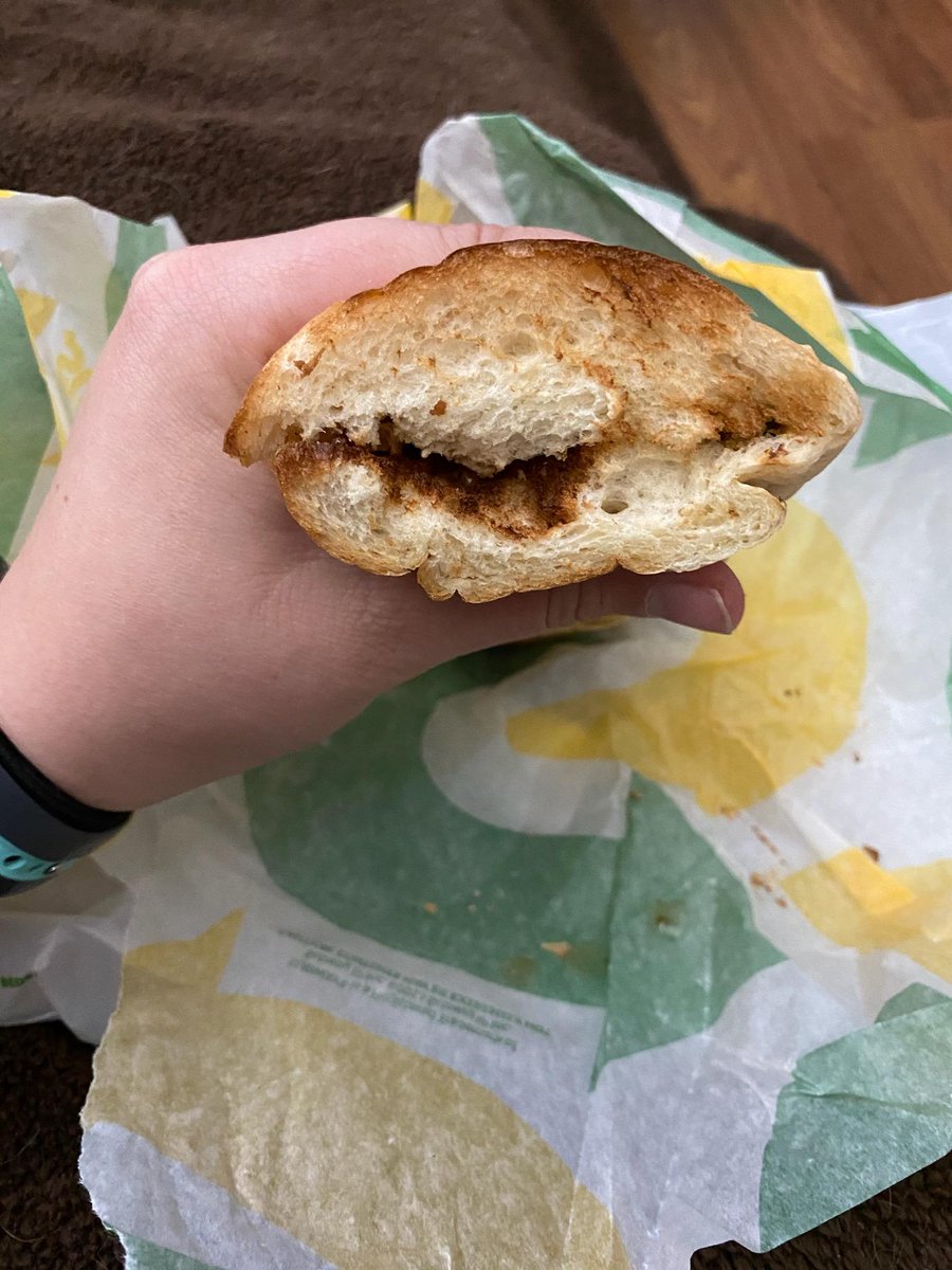 tdunavin's tweet photo. @SUBWAY has really gone downhill!  #wheresthemeat #wheresthesandwich 
#disappointed https://t.co/XSf1PjF8JA