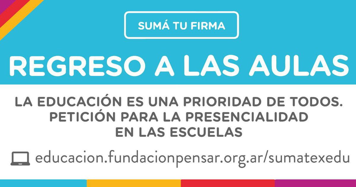 Nestorgrindetti's tweet photo. ✍🏻 Sumá tu firma para que vuelvan las clases presenciales en todo el país 👉 https://t.co/fM2BiJNGKD

La educación es una prioridad de todos! https://t.co/U2pXNwkUsX