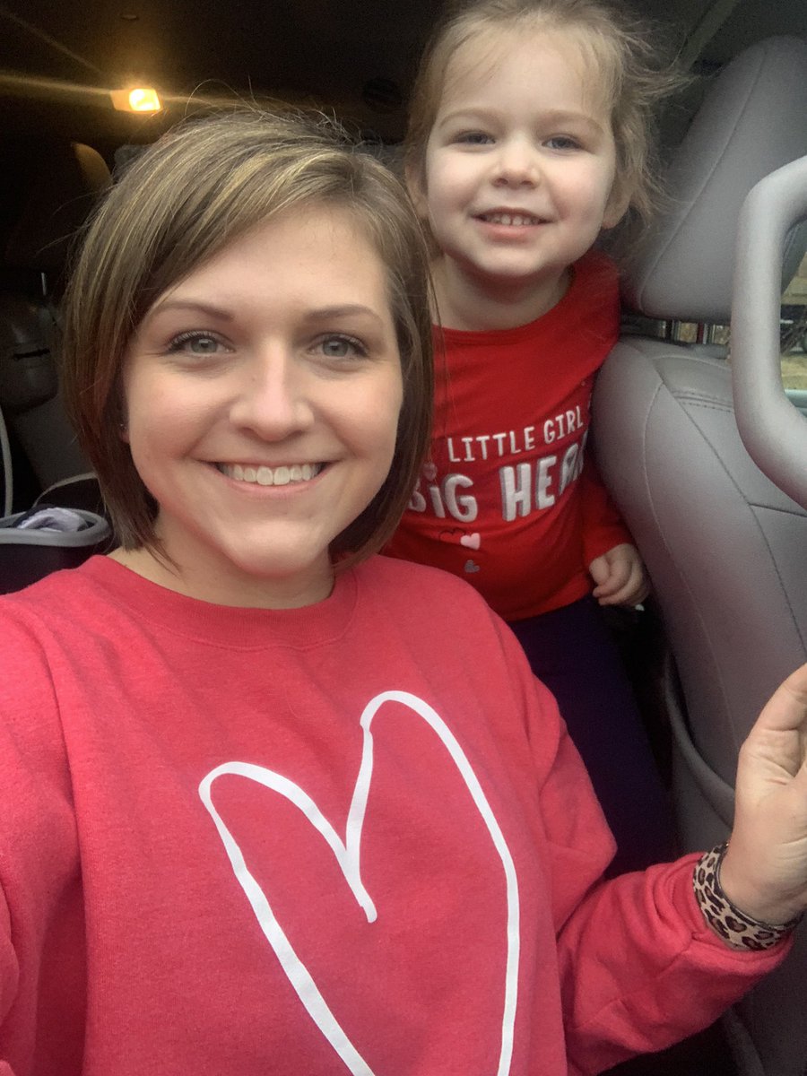 My daughter and I wearing red today to support Heart Health. #sharevcs