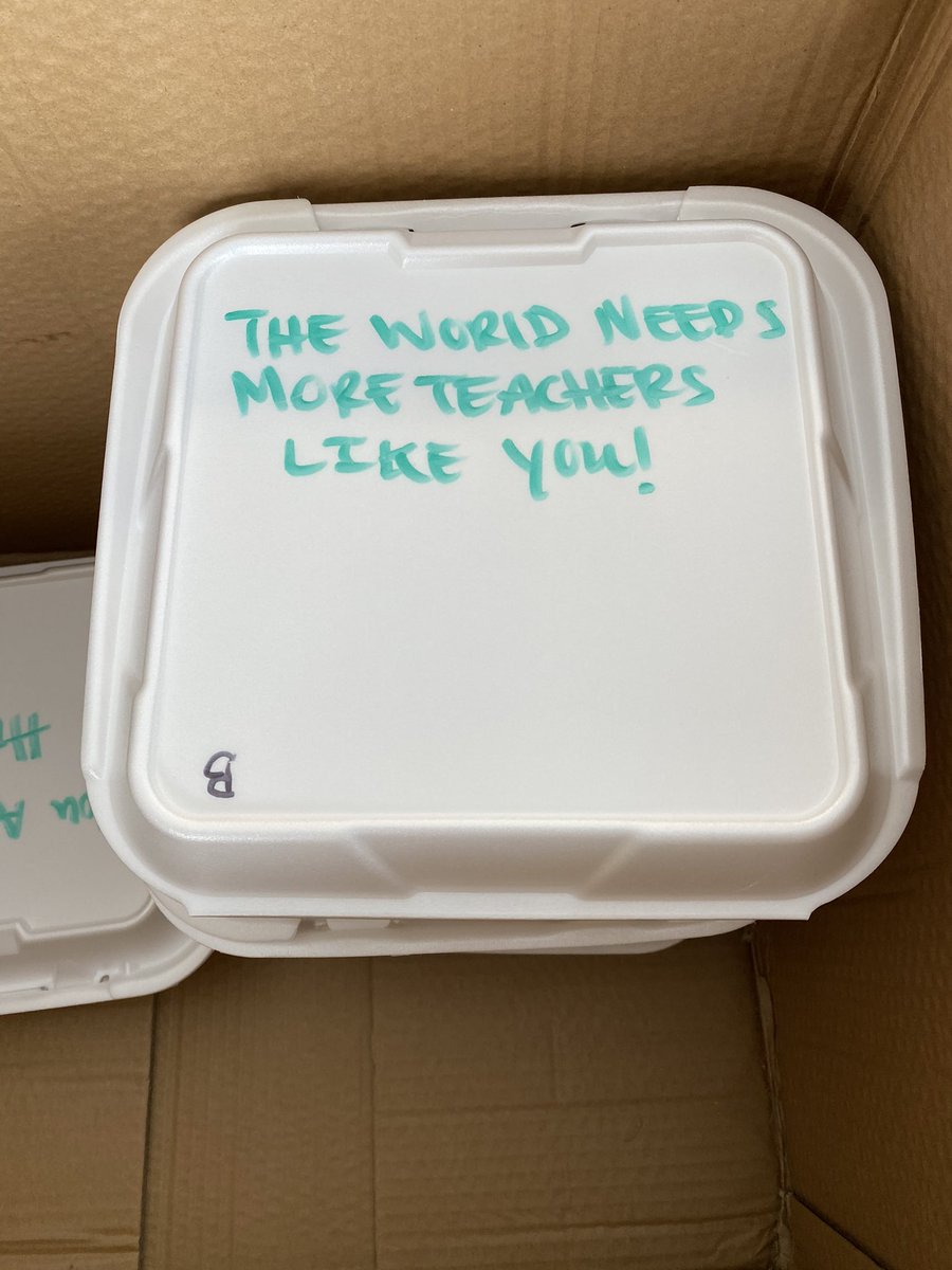 LingleAveElem's tweet photo. Huge THANK YOU to Babe’s Grill House for their lunch donation and special messages for our teachers and staff!! https://t.co/uabVx3s9LX