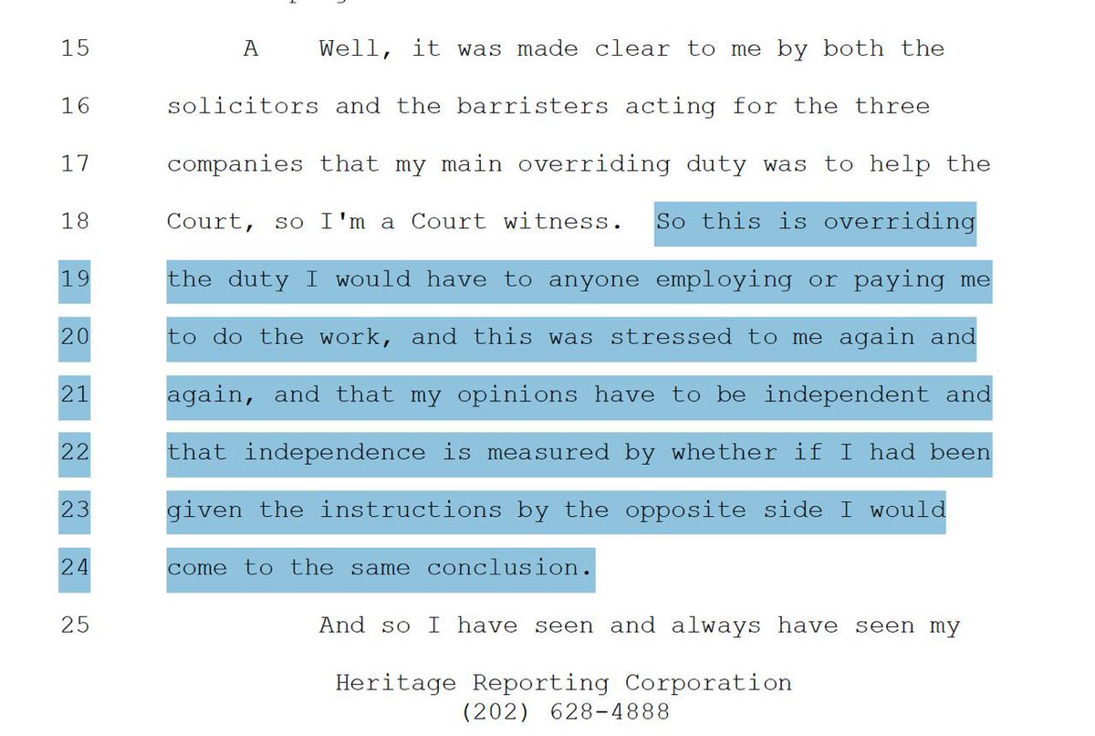 Just so everyone is clear.When you pay your Bustin Tithes,His opinion won’t change if he’s on the other side of the table. Really. Seems to changed quite a bit from his Oath?He works really hard. It took him a full 1500 hours to review a PCR protocol.That adds up.