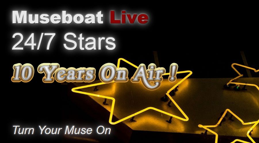 24/7 Stars show on Museboat Live channel Museboat Live channel museboat.com/music-shows-24… <a href="/itsadequate/">HatsOffItsAdequate</a> @EugeneRodin <a href="/elementozeroez/">Elemento Zero - EZ Band (Perfil Oficial)</a> <a href="/Dx2953/">DX295.3</a> <a href="/DreamingMadmen/">Dreaming Madmen</a> <a href="/DanGschwind/">Dan Gschwind</a> @ClaudioComposer @brokenwingband <a href="/bifftheband/">Biff🍊,💊</a> <a href="/BaYaT_music/">𝔹𝕒𝕐𝕒𝕋</a> @graybros @apologynone <a href="/amplifiedsound/">Annemarie Picerno</a> @AnnaGutmanis