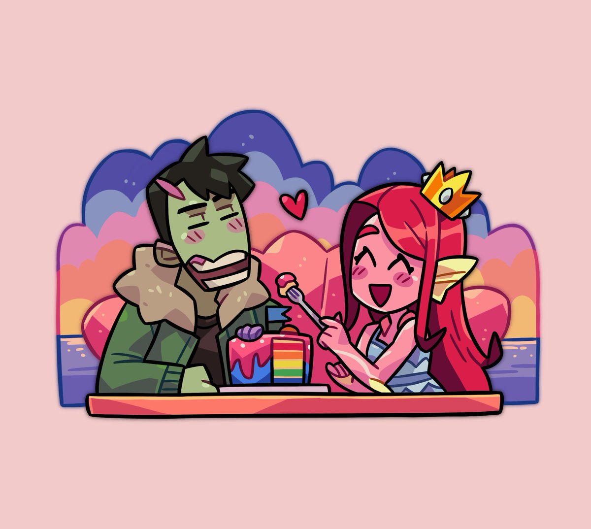 monsterprom's tweet image. These days we've been showered by tons of amazing cool fanart by @kannawataame. 

Everyday we wake up to see a new piece, and it is wonderful!

This is our way of saying thanks! &amp;lt;3