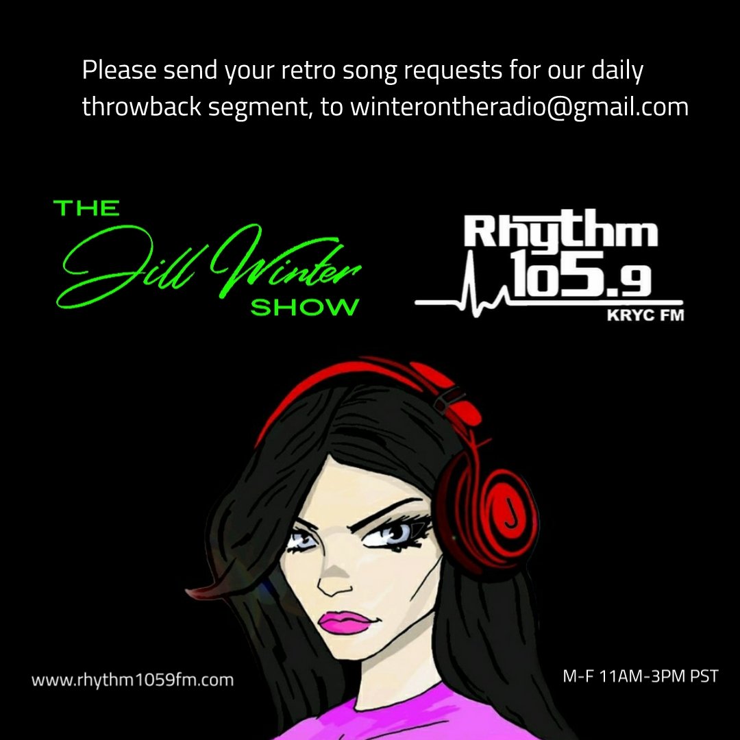 JillWinterMusic's tweet image. Coming up at 2pm PST, 5pm EST our #throwbacktrack of the day on #Rhythm1059FM make sure to #tunein and find out what it is 😘