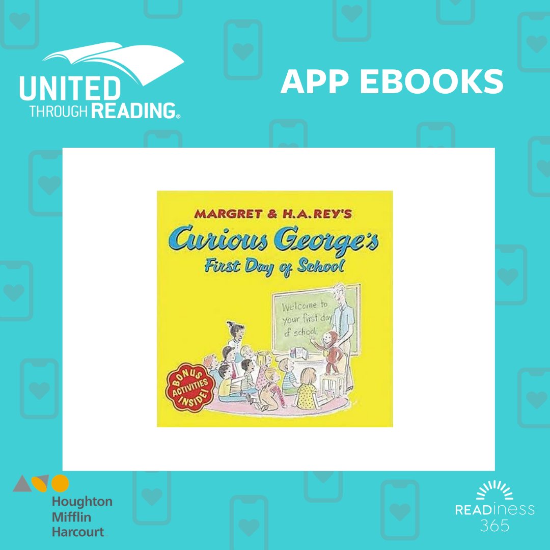 UTR4Military's tweet photo. 📖 Did you know that the UTR app has five amazing e-books already pre-uploaded & ready to be used for storytime?
🏫 Curious George's First Day of School by Margret & H.A. Rey is our e-book highlight today!
📲 Download the app, pick this e-book and record!
#utrapp @HMHbooks https://t.co/BmO7STmS8Q
