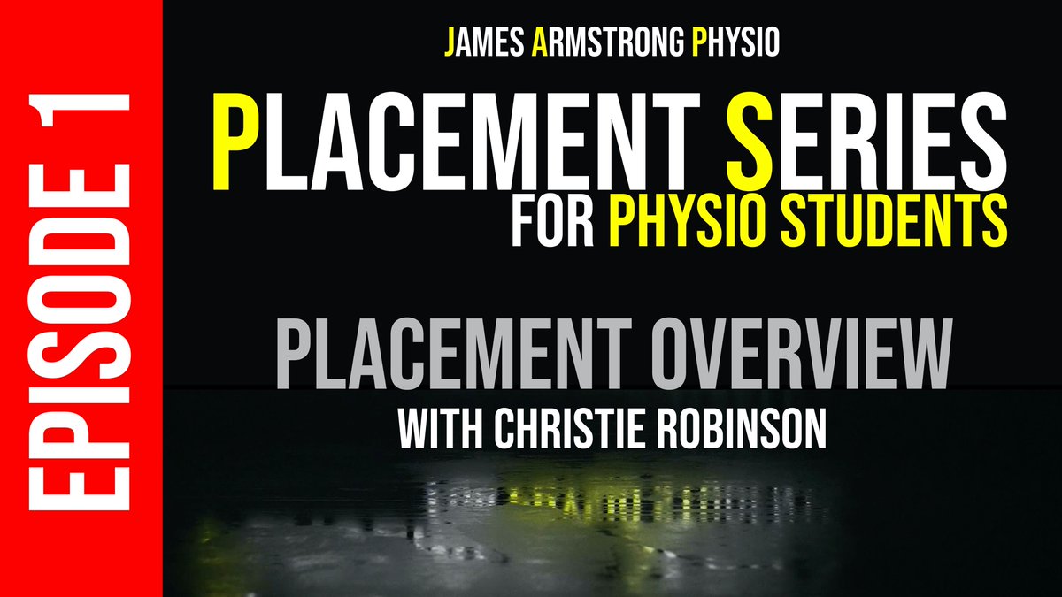 James Armstrong (@physioarmstrong) on Twitter photo PLACEMENT SERIES - OUT TOMORROW AT 2PM
Episode 1 will be released at 2pm tomorrow (Sat) on the channel. Who's going to watch? The first episode is with <a href="/christiephysio/">Christie Robinson</a> giving you an overview of how to get the most from all of your placements! #placementseries #physiostudents PLACEMENT SERIES - OUT TOMORROW AT 2PM
Episode 1 will be released at 2pm tomorrow (Sat) on the channel. Who's going to watch? The first episode is with <a href="/christiephysio/">Christie Robinson</a> giving you an overview of how to get the most from all of your placements! #placementseries #physiostudents