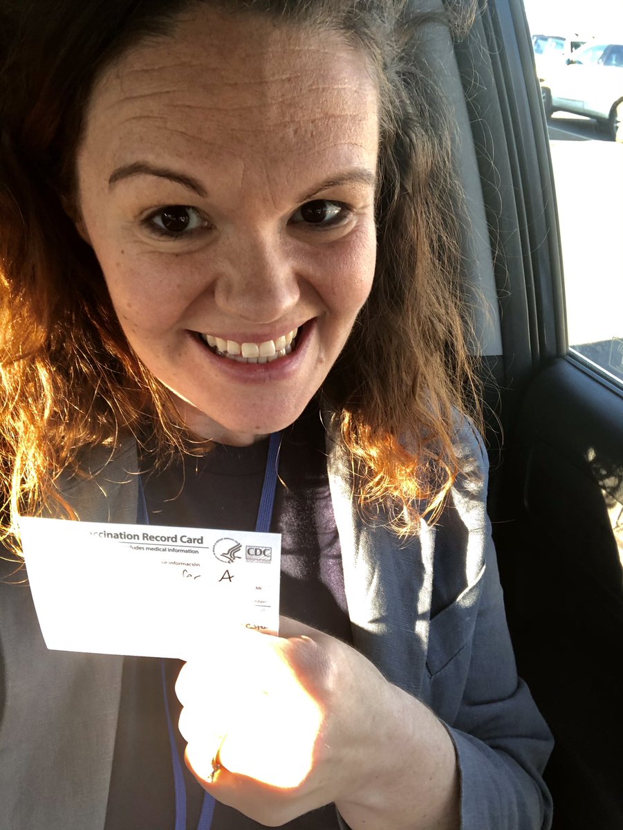 I feel very fortunate that I received my first vaccine today. Thank you <a href="/HCPSNews/">Harrisonburg City Public Schools</a>!